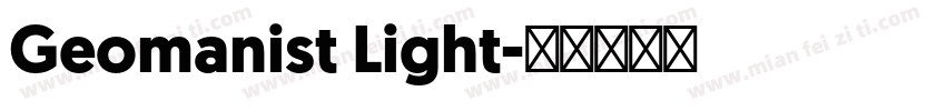 Geomanist Light字体转换